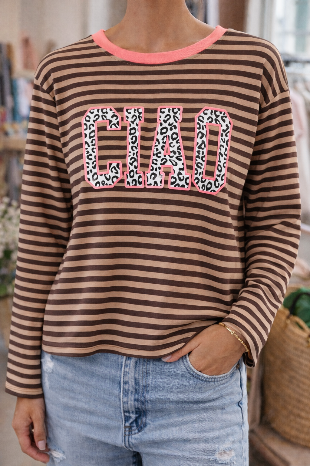 Longsleeve CIAO STRIPES versch. Farben