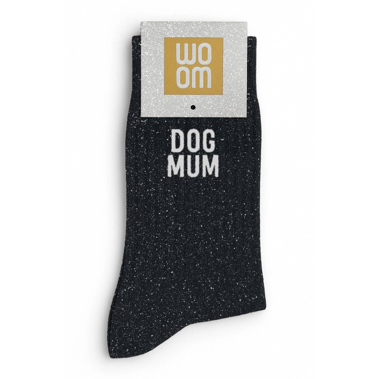Glitzer Statement Socken DOG MUM
