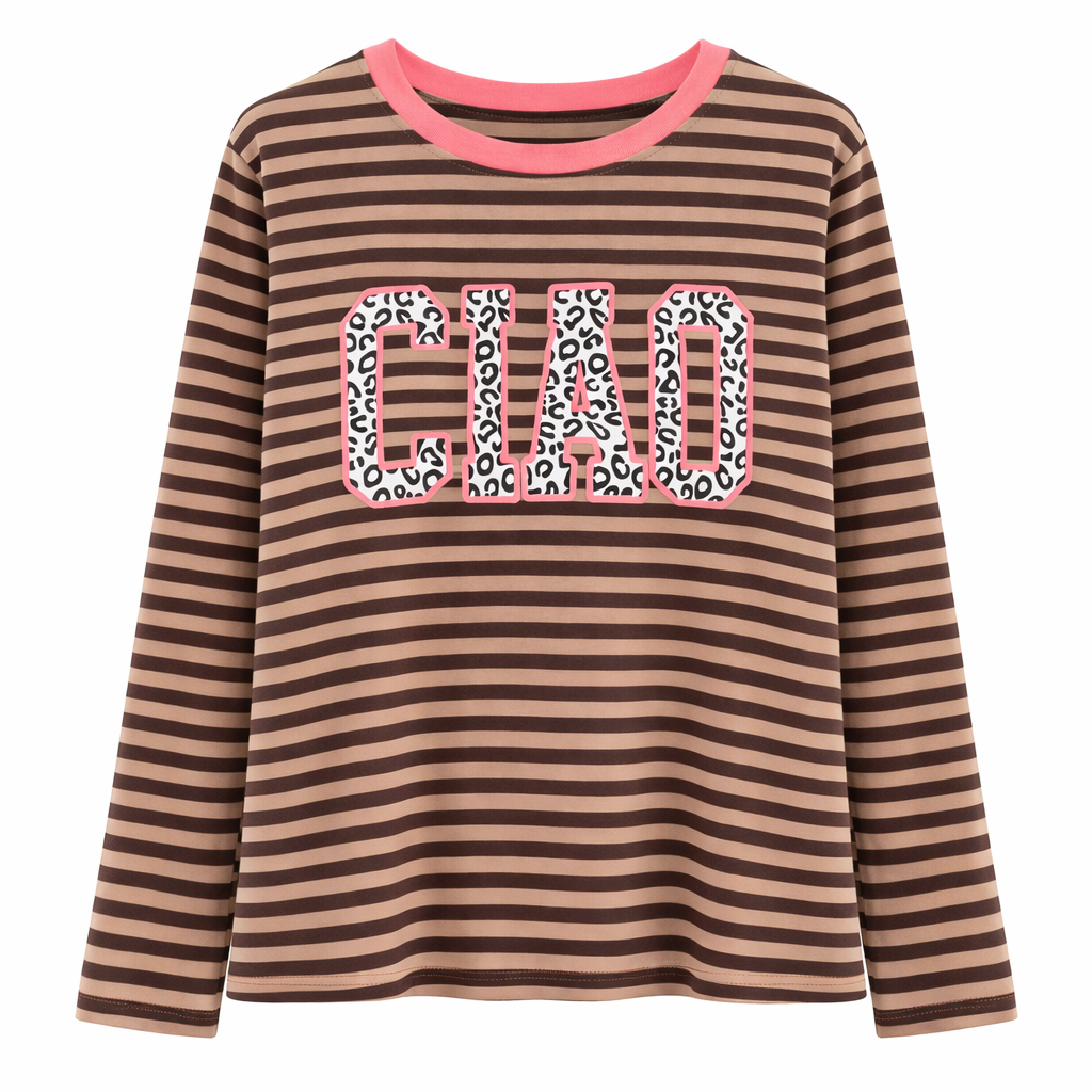 Longsleeve CIAO STRIPES versch. Farben