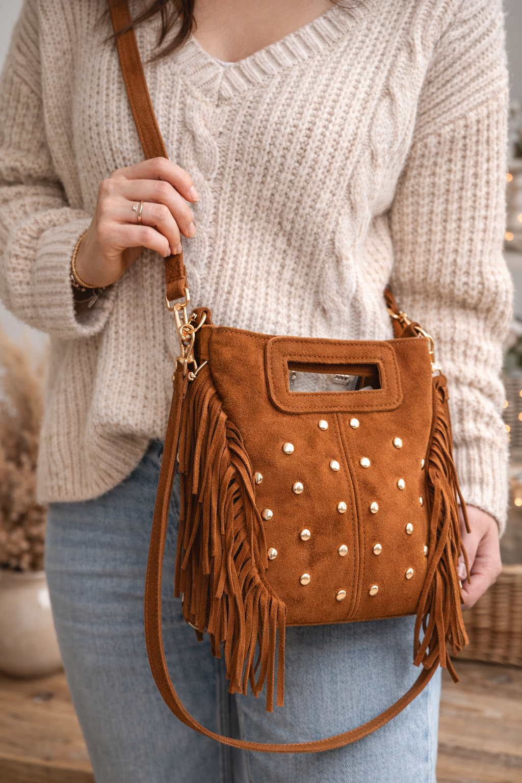 Wildleder Tasche IBIZA NIGHT